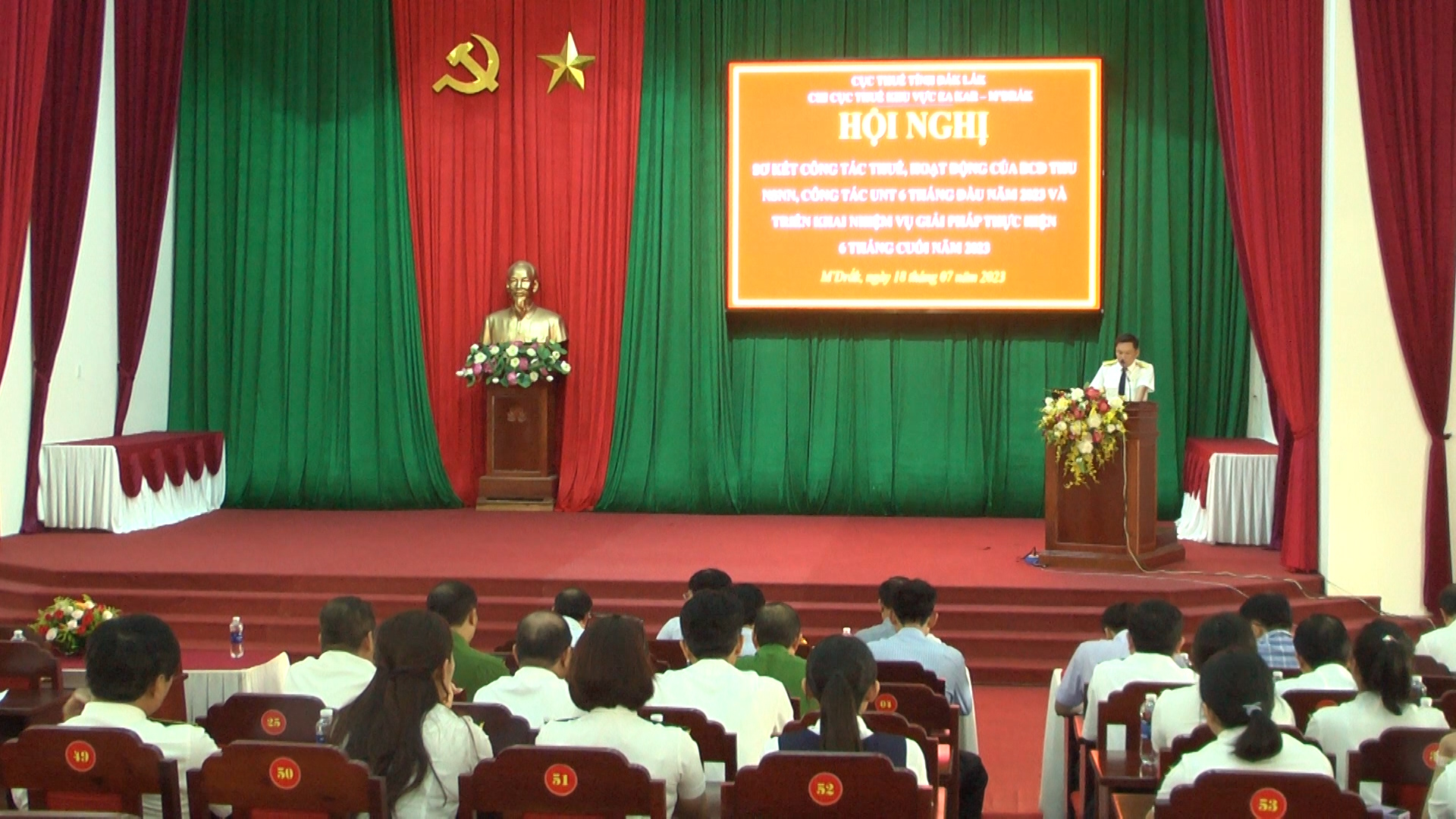 Hội nghị sơ kết công tác thuế, sơ kết hoạt động của Ban Chỉ đạo thu ngân sách Nhà nước và chống thất thu ngân sách Nhà nước, sơ kết công tác Ủy nhiệm thu thuế 6 tháng đầu năm 2023